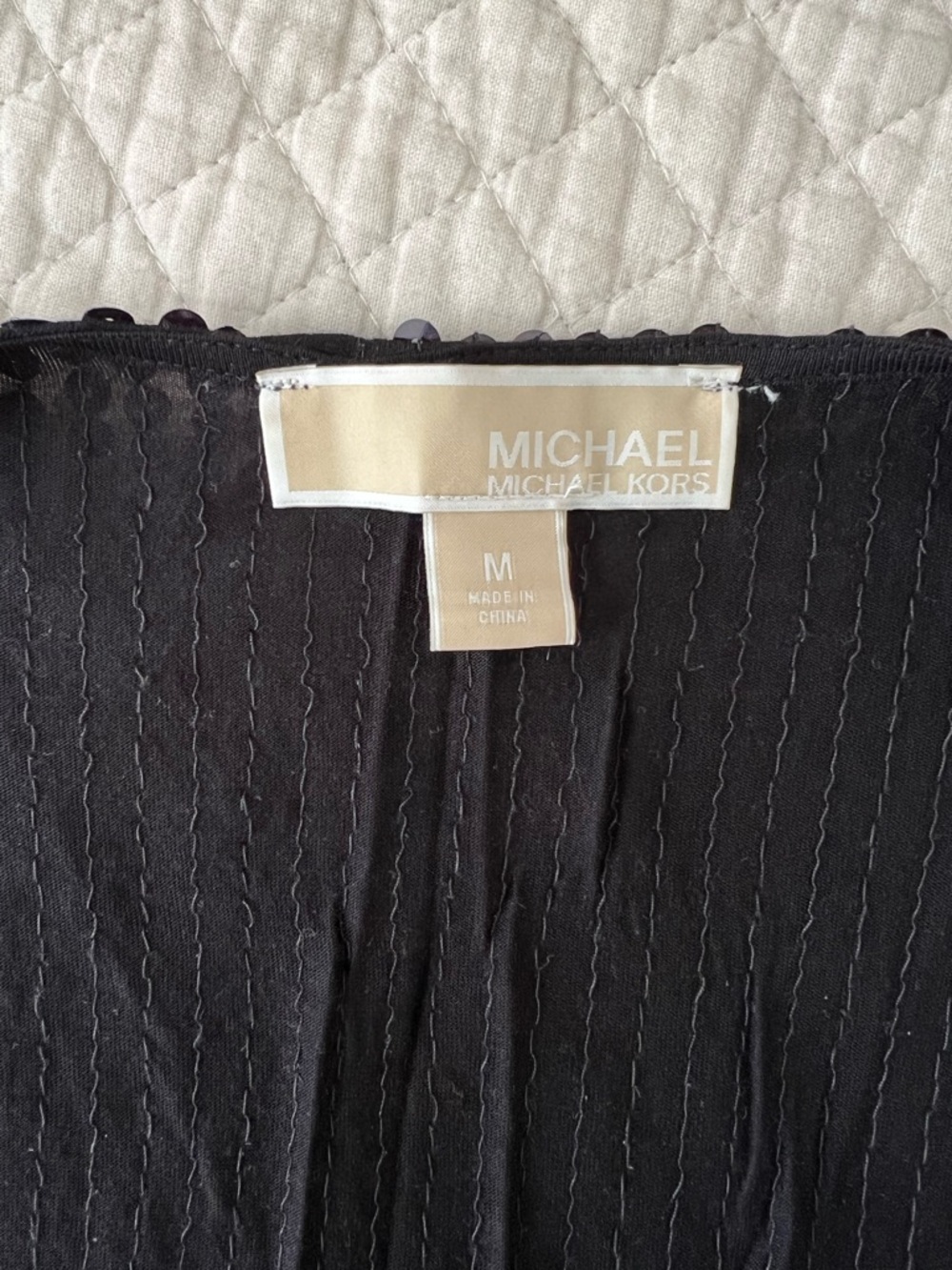 Michael Michael Kors Sequin Jersey Wrap Dress size medium - Picture 4 of 4